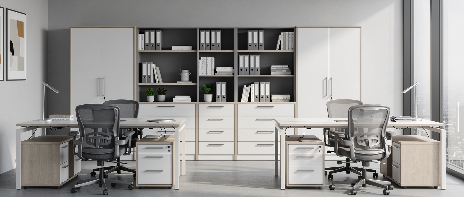 Office filing and shelving systems